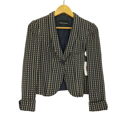エンポリオアルマーニ EMPORIO ARMANI 総柄 テーラードジャケット レディース