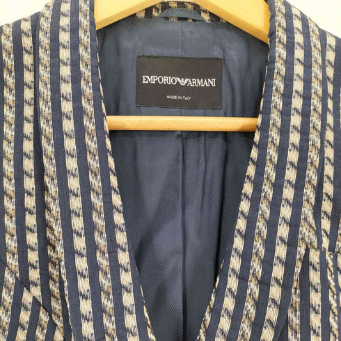 エンポリオアルマーニ EMPORIO ARMANI 総柄 テーラードジャケット レディース