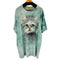 ザマウンテン the mountain 猫 総柄Tシャツ メンズ 2XL