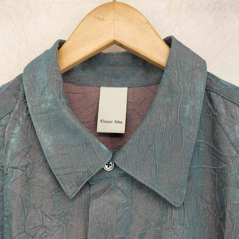 キャスパージョン CASPER JOHN Various loose shirts -striped crepe-/バリアスルーズシャツ -楊柳- メンズ JPN:M