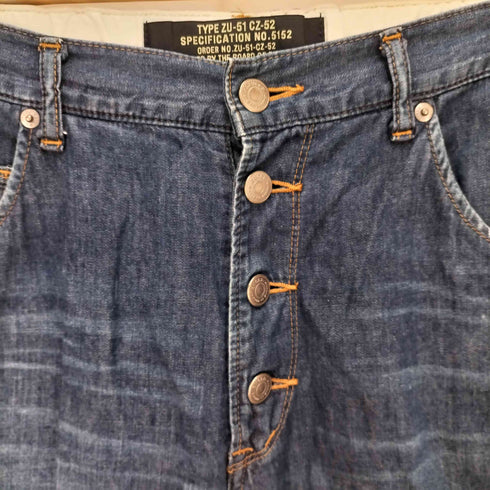 ズッカ ZUCCa TYPE ZU-51 ボタンフライ デニムパンツ レディース JPN:L