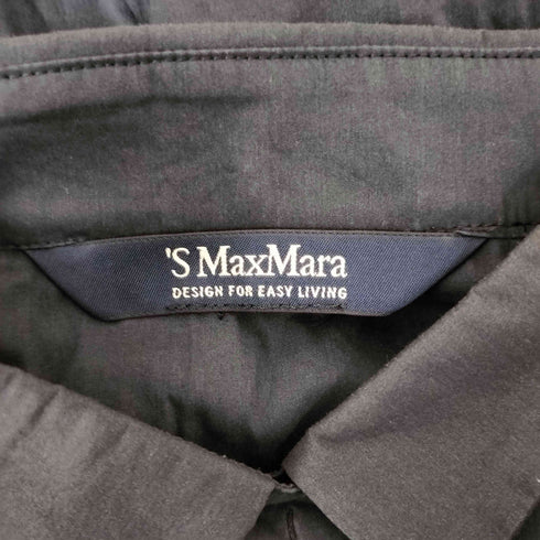 エスマックスマーラ S Max Mara ウエストリボンシャツワンピース レディース