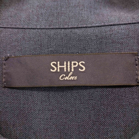 シップスエニィ SHIPS any ポリトロ オープンカラー シャツ メンズ JPN:L