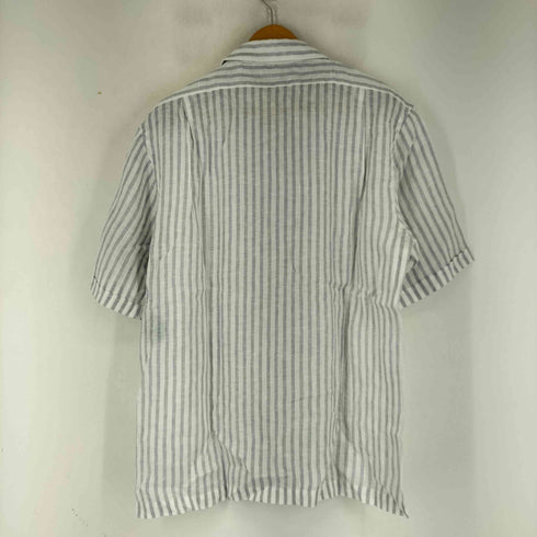 フェアファクス FAIRFAX リネン100 S/S ストライプ オープンカラーシャツ メンズ JPN:XL