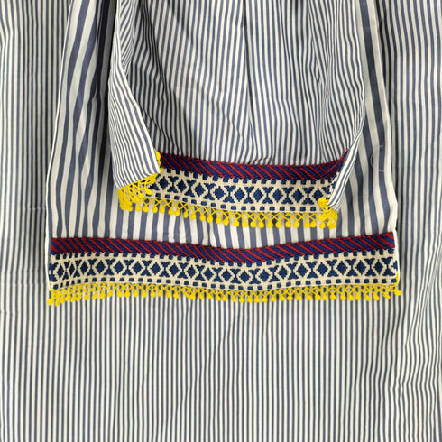 ウィークエンドマックスマーラ Weekend Max Mara ストライプ ノースリーブリボンワンピース レディース