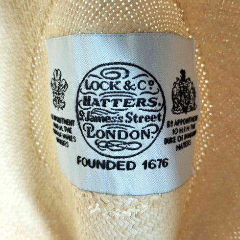 ロックアンドカンパニー Lock & Co Hatters 中折れ ストローハット メンズ