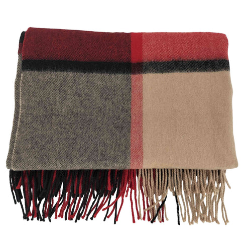 ツイードミル TWEEDMILL イギリス製 チェック ウール フリンジ マフラー レディース