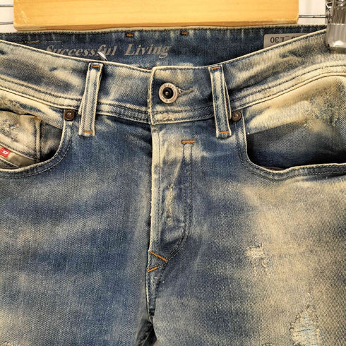 ディーゼル DIESEL SLEENKER ダメージ加工デニム レディース W26L30