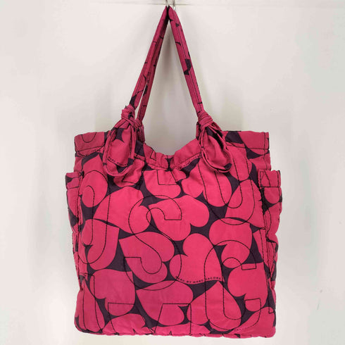 マークバイマークジェイコブス Marc by Marc Jacobs ハートプリント 総柄キルティングトートバッグ レディース