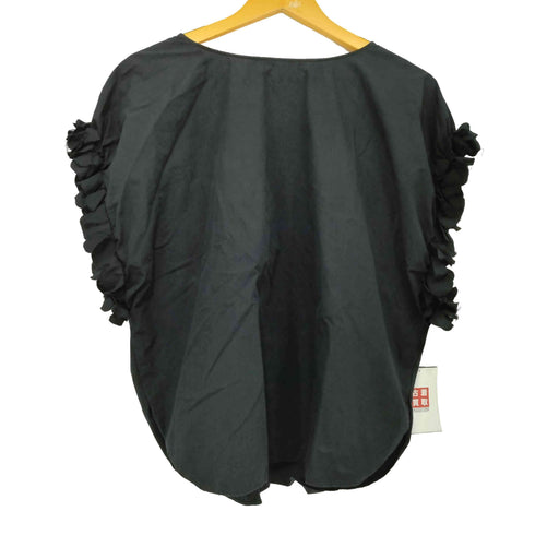 ビアズリー BEARDSLEY 23SS 袖口花モチーフ プルオーバー ブラウス レディース FREE