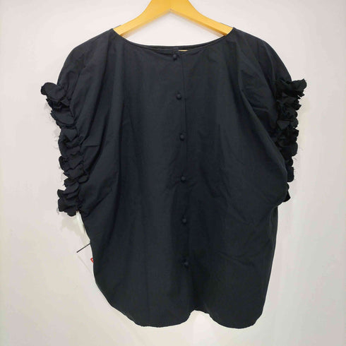 ビアズリー BEARDSLEY 23SS 袖口花モチーフ プルオーバー ブラウス レディース FREE