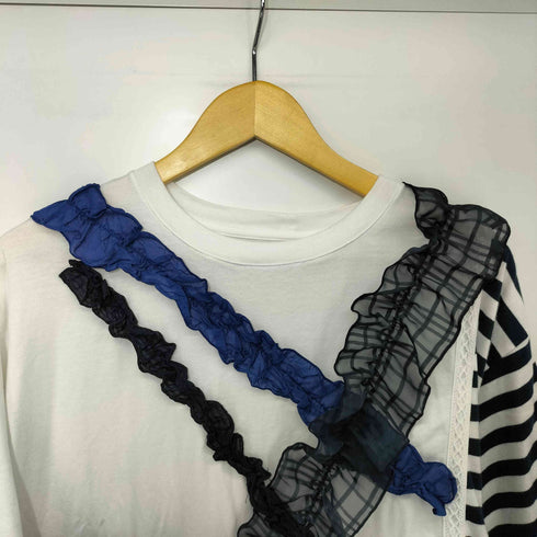 ビームスジャパン BEAMS JAPAN 26SS【別注】TORI-TO / ボーダー 切替 ビッグ Tシャツ レディース JPN:M