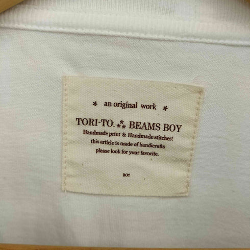 ビームスジャパン BEAMS JAPAN 26SS【別注】TORI-TO / ボーダー 切替 ビッグ Tシャツ レディース JPN:M