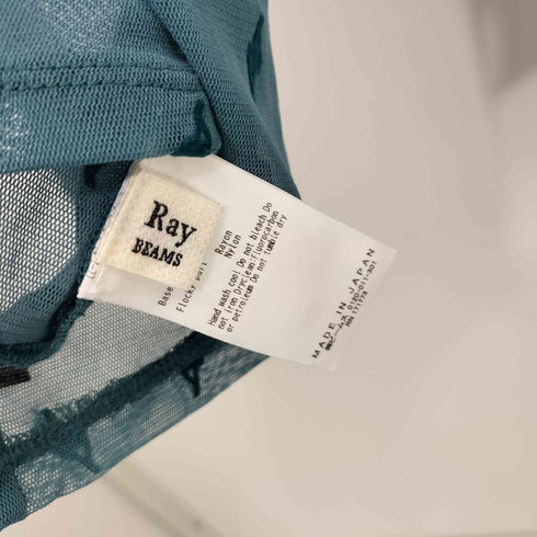 レイビームス Ray BEAMS 25SS フロッキー プリント シアー ラウンドネック トップス レディース ONE SIZE