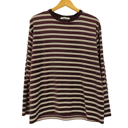 ビューティーアンドユースユナイテッドアローズ BEAUTY & YOUTH UNITED ARROWS BL C/PE VLR BOR LS ベロアボーダー ロングスリーブTシャツ レディース