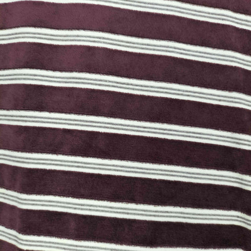 ビューティーアンドユースユナイテッドアローズ BEAUTY & YOUTH UNITED ARROWS BL C/PE VLR BOR LS ベロアボーダー ロングスリーブTシャツ レディース