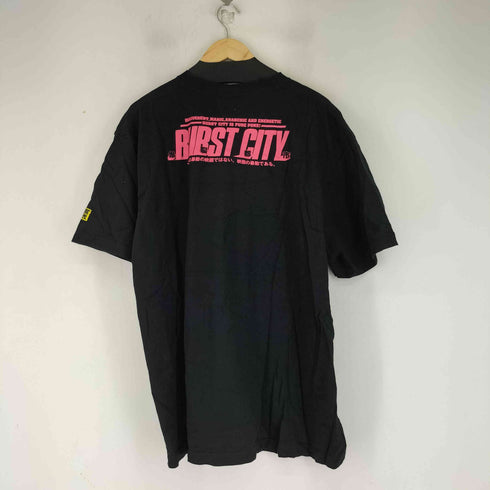 ハードコアチョコレート HARDCORE CHOCOLATE 爆裂都市 プリント S/S Tシャツ メンズ import:XXL