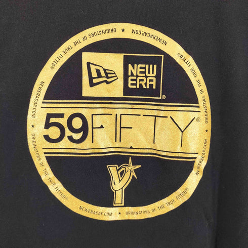 ニューエラ NEW ERA 59FIFTY ラメプリント 半袖 Tシャツ メンズ L