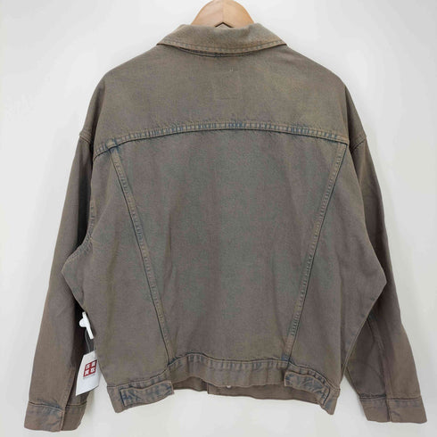 ザラ ZARA Rust Effect Denim Jean Jacket メンズ import:L