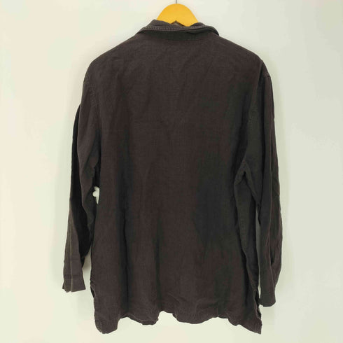 チコ CHICOS DESIGN 90S OLD 麻 リネン 100% カバーオール ジャケット メンズ JPN:2