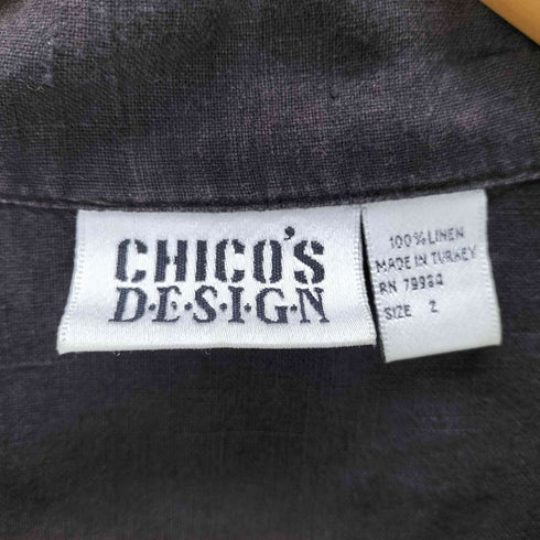 チコ CHICOS DESIGN 90S OLD 麻 リネン 100% カバーオール ジャケット メンズ JPN:2