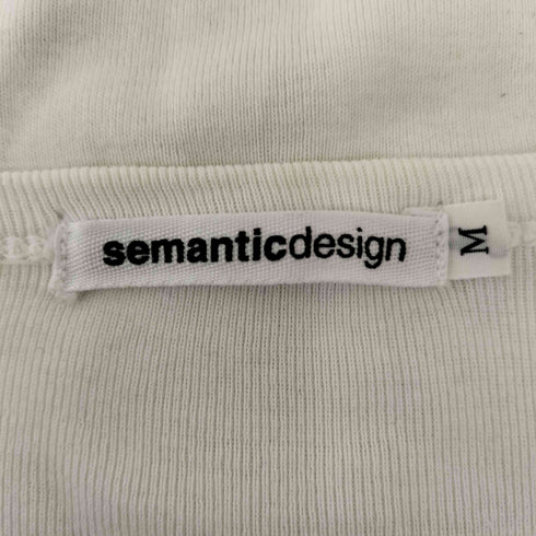 セマンティックデザイン semanticdesign ヘンリーネックL/Sカットソー Y2K メンズ M