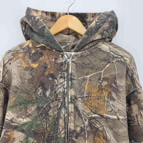ザブラックアイパッチ THE BLACK EYE PATCH STENCIL LOGO REALTREE THERMAL ZIP HOODIE リアルツリーカモ ジップフーディー メンズ JPN:L