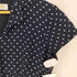 タルボット TALBOTS ドット レーヨン シェルボタン 半袖 シャツワンピース レディース