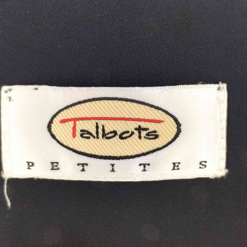 タルボット TALBOTS ドット レーヨン シェルボタン 半袖 シャツワンピース レディース