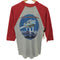 80S TOUR 82 バンド グラフィック プリント ラグランスリーブ Tシャツ メンズ import:L