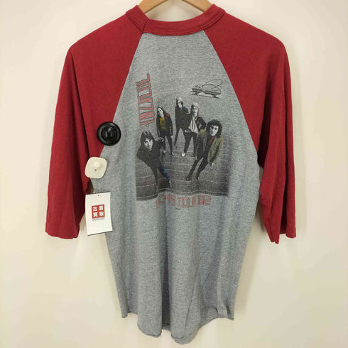 80S TOUR 82 バンド グラフィック プリント ラグランスリーブ Tシャツ メンズ import:L