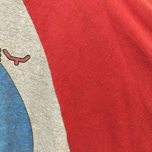 80S TOUR 82 バンド グラフィック プリント ラグランスリーブ Tシャツ メンズ import:L