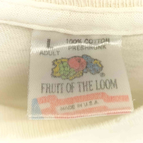 フルーツオブザルーム FRUIT OF THE LOOM 90s シングルステッチ 両面プリント クルーネックTシャツ メンズ JPN:L