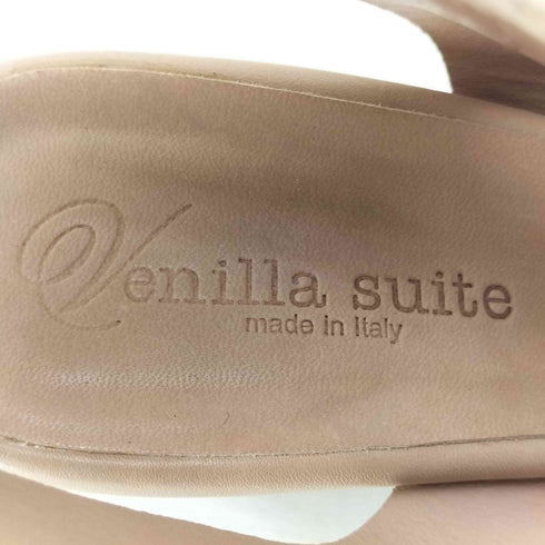 VENILLA SUITE イタリア製 バックルデザイン レザーコンフォートサンダル レディース 37
