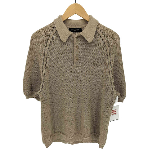 フレッドペリー FRED PERRY KNIT POLO SHIRT ニットポロシャツ 和紙 メンズ import:M