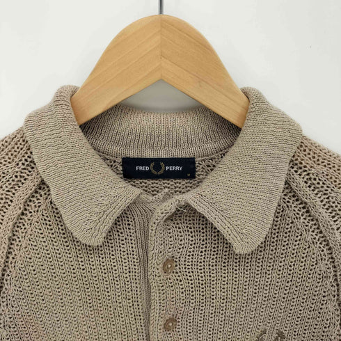 フレッドペリー FRED PERRY KNIT POLO SHIRT ニットポロシャツ 和紙 メンズ import:M