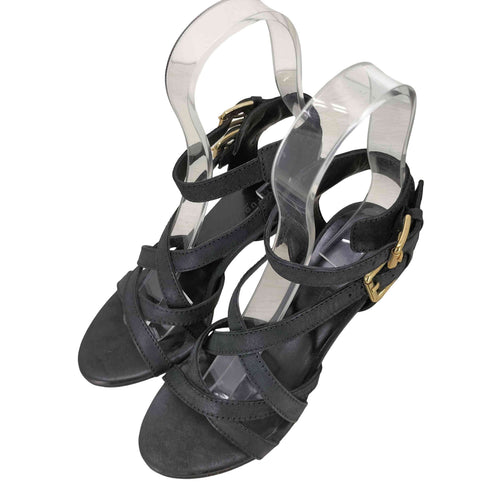LATITUDE FEMME イタリア製 レザーストラップサンダル レディース 36