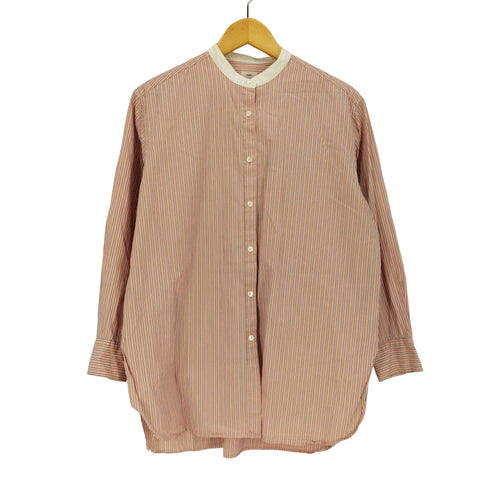 イエナ IENA ストライプ L/S バンドカラーシャツ レディース JPN:36
