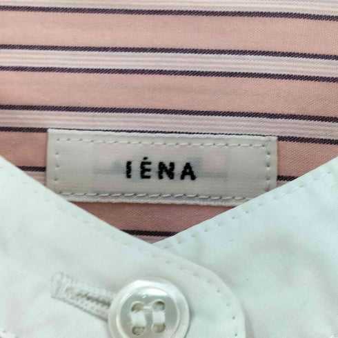イエナ IENA ストライプ L/S バンドカラーシャツ レディース JPN:36