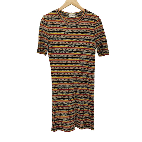 ミッソーニスポーツ MISSONI SPORTS マルチボーダー柄ニットワンピース レディース