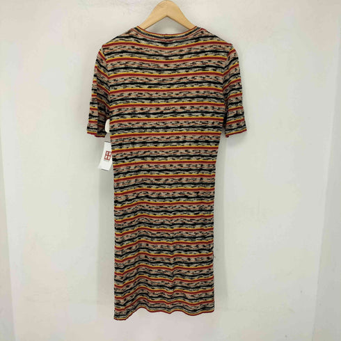 ミッソーニスポーツ MISSONI SPORTS マルチボーダー柄ニットワンピース レディース