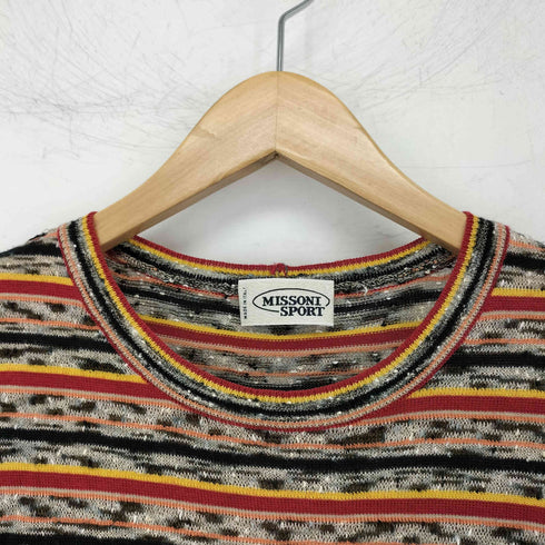 ミッソーニスポーツ MISSONI SPORTS マルチボーダー柄ニットワンピース レディース