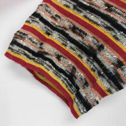 ミッソーニスポーツ MISSONI SPORTS マルチボーダー柄ニットワンピース レディース