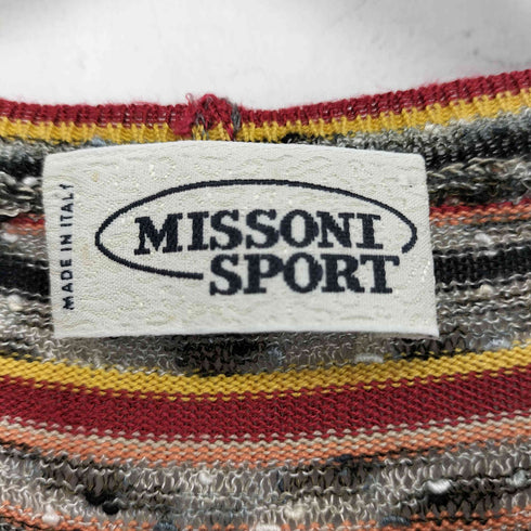 ミッソーニスポーツ MISSONI SPORTS マルチボーダー柄ニットワンピース レディース