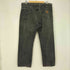 カーハート Carhartt 90S USA製 星タグ レザーパッチ 42 TALOMジップ ブラック デニムパンツ メンズ 38×34