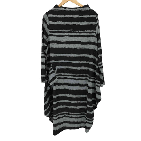 コイビトミサキ koibito misaki 総柄 モックネック ロングトップス チュニックワンピース レディース M-L