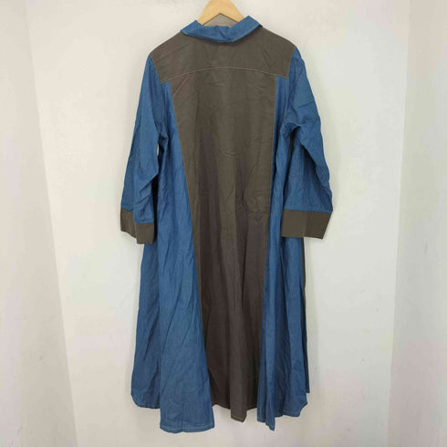 コイビトミサキ koibito misaki 異素材切替 シャツワンピース レディース M-L