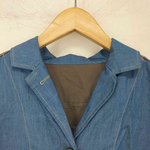コイビトミサキ koibito misaki 異素材切替 シャツワンピース レディース M-L