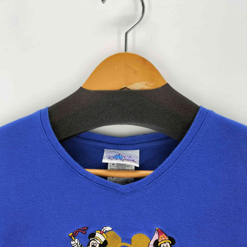 50周年記念 キャラクター刺繍VネックS/Sカットソー チビT レディース M