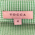 トッカ TOCCA ギンガムチェック 袖リボン シアサッカー ワンピース レディース 4